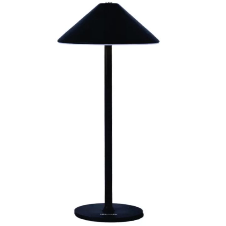Luminária Portátil com Carregamento USB e Luz de LED - Preta