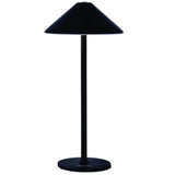Luminária Portátil com Carregamento USB e Luz de LED - Preta