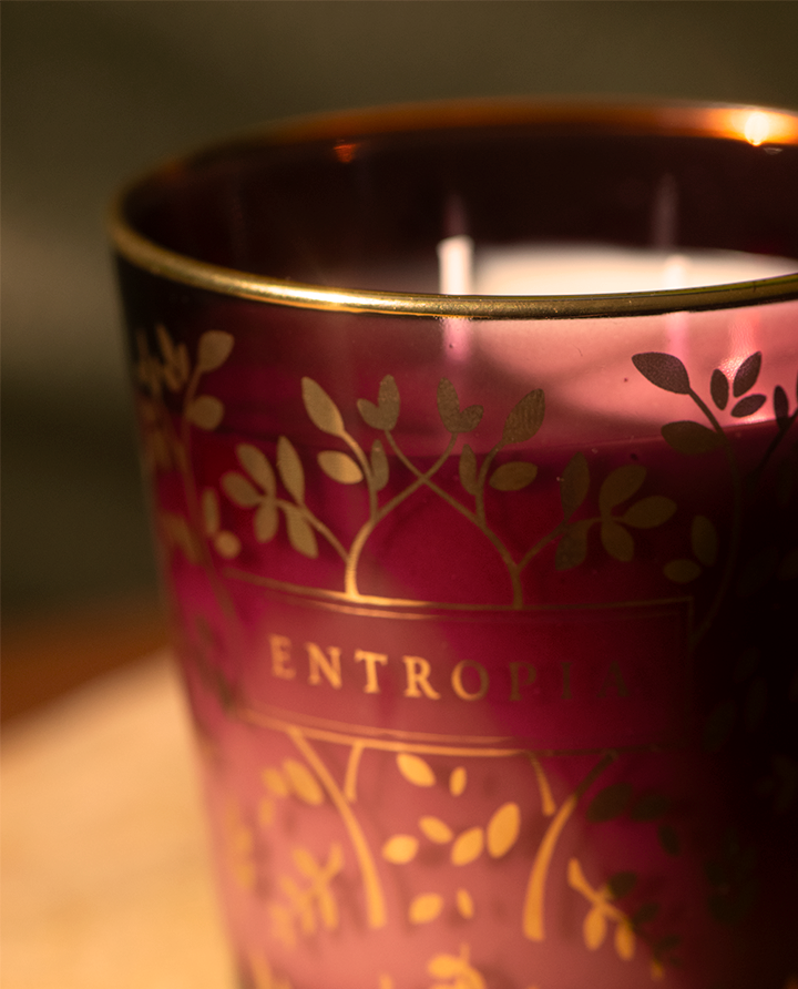 Vela com Ouro Bordeaux 240g