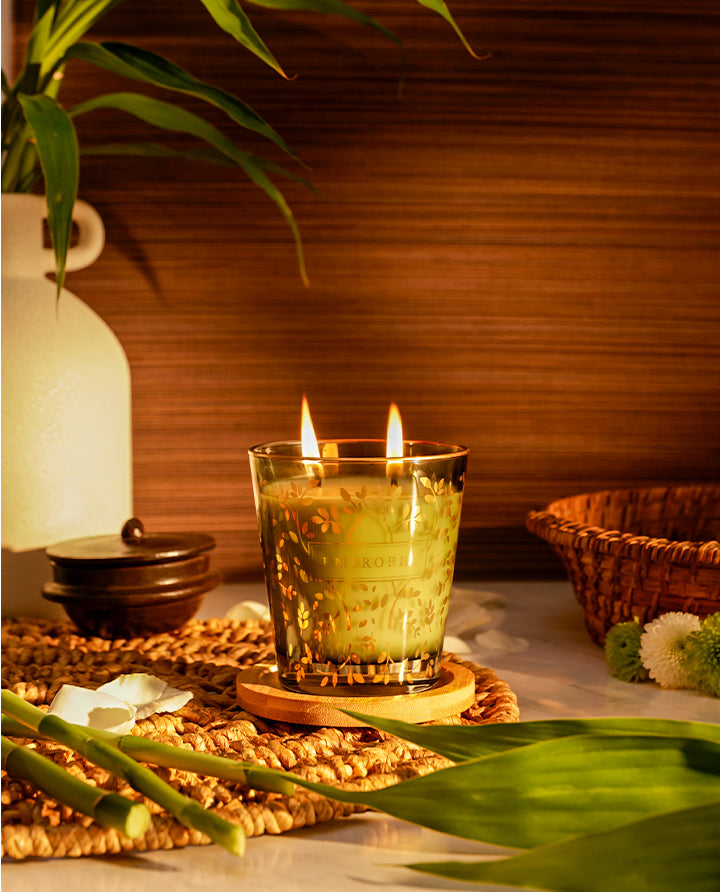 Vela com Ouro Bambu 240g