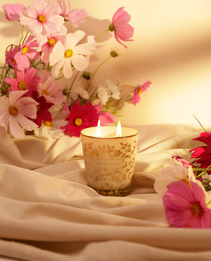 Vela com ouro Flores Silvestres 240g